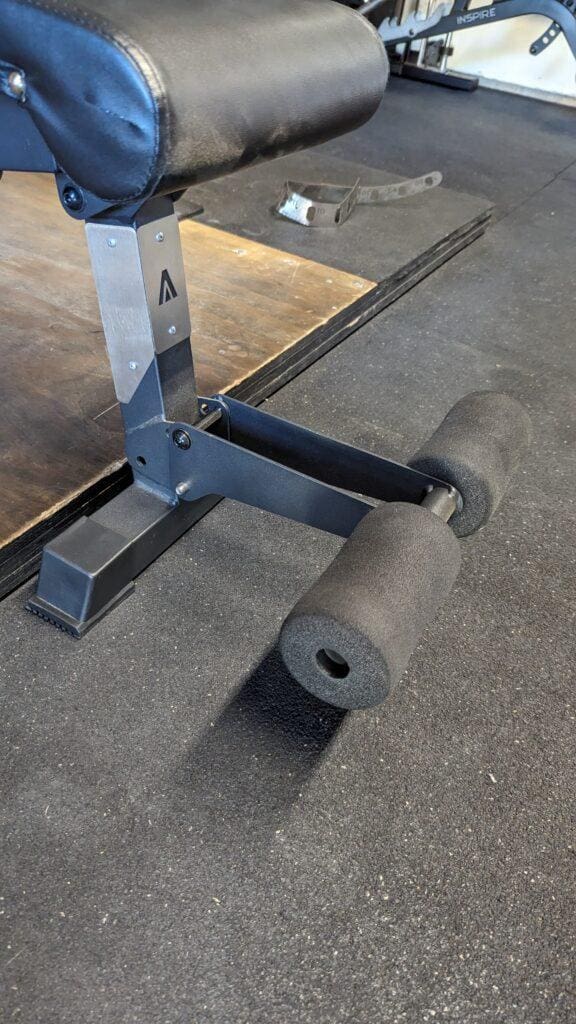 Leg Roller on 
AboveGenius Adjustable Weight Bench
