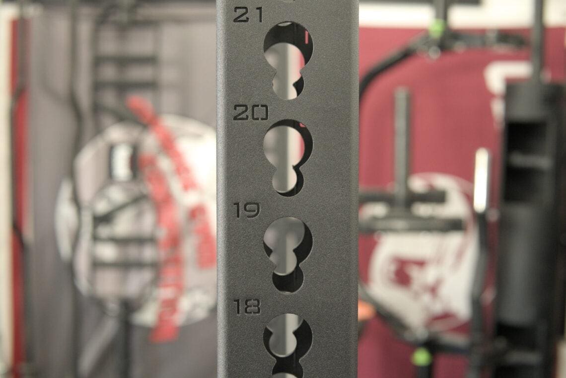 IronBulllStrengthFrankensteinRack Keyholes